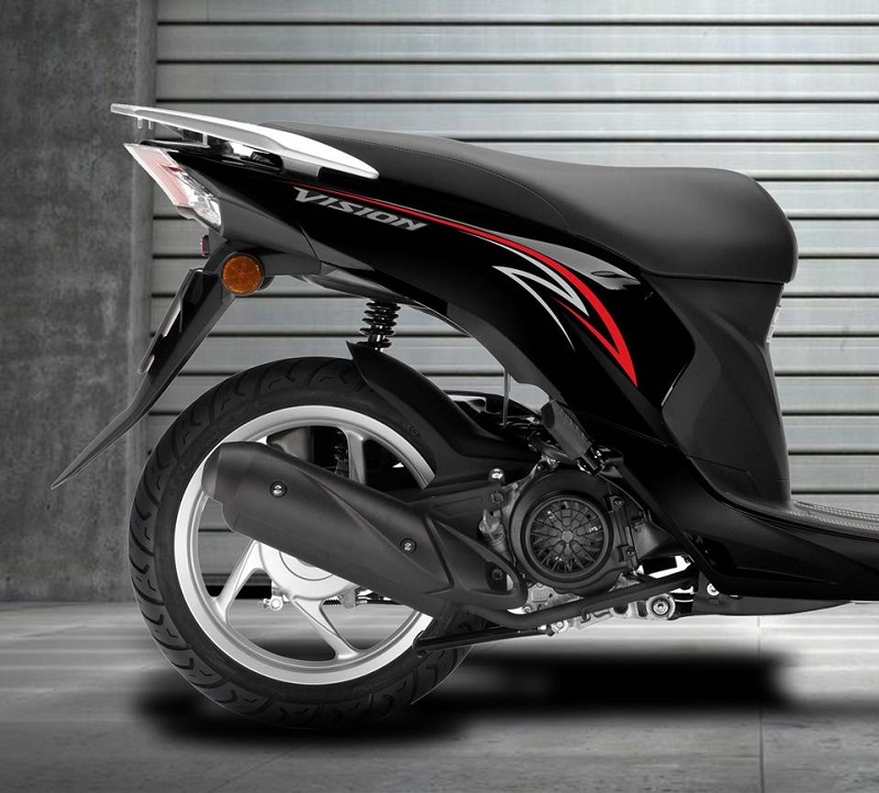 Honda Vision 2020 đen nhám đuôi đỏ Pbđb  chodocucom